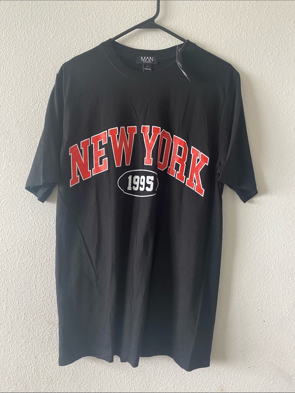 Black T-shirt  New York 1995 color black size S